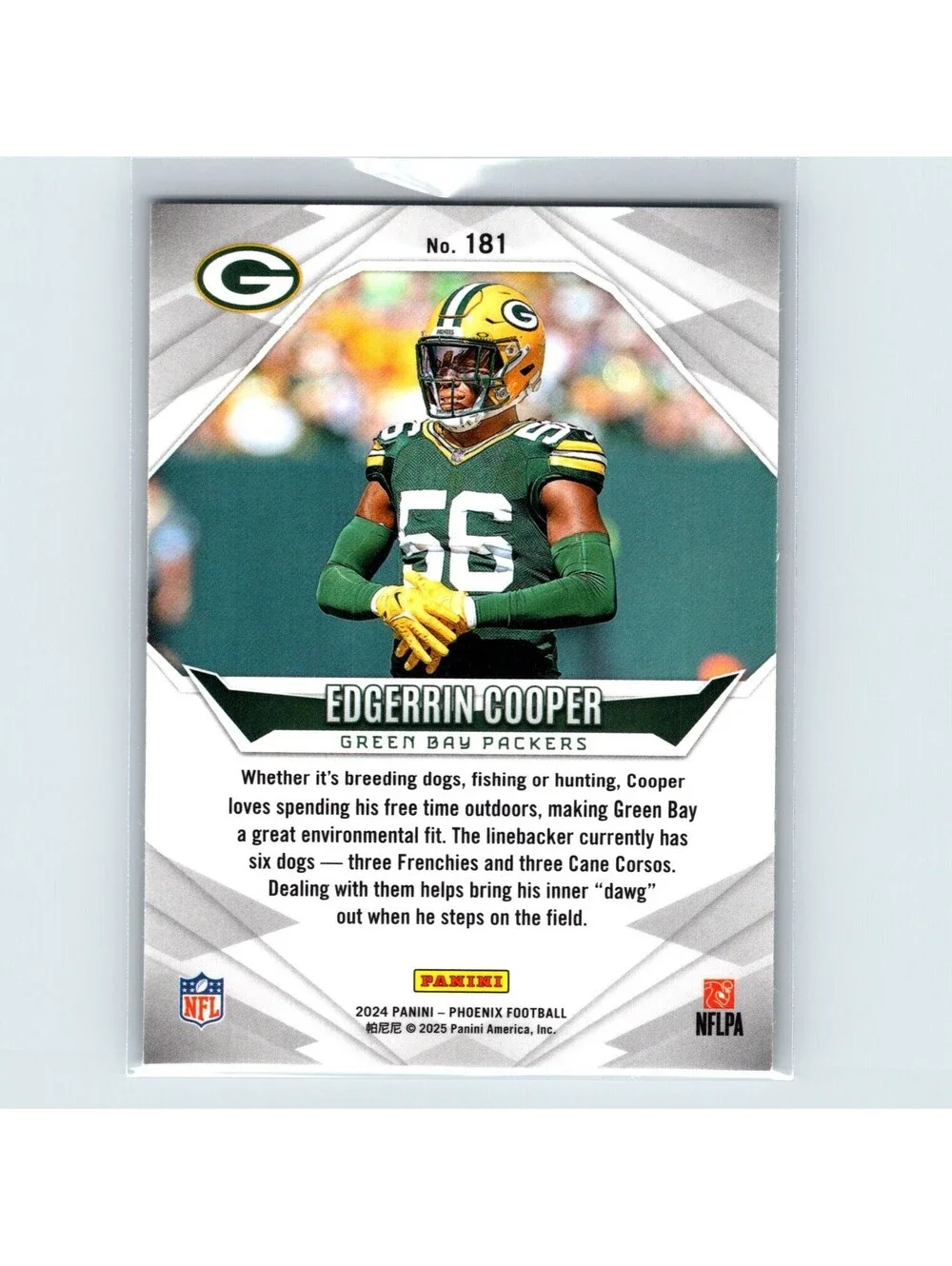 2024 Panini Phoenix Edgerrin Cooper Rookie #181 Pandora Green Bay Packers
